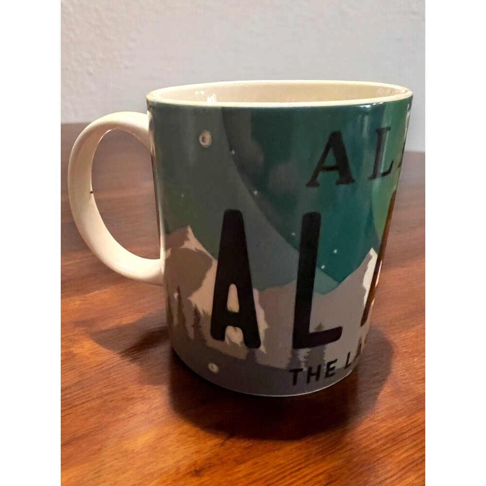 Alaska The Last Frontier Anchorage Coffee Mug Cup Mountains Ice Frost Chilly EUC